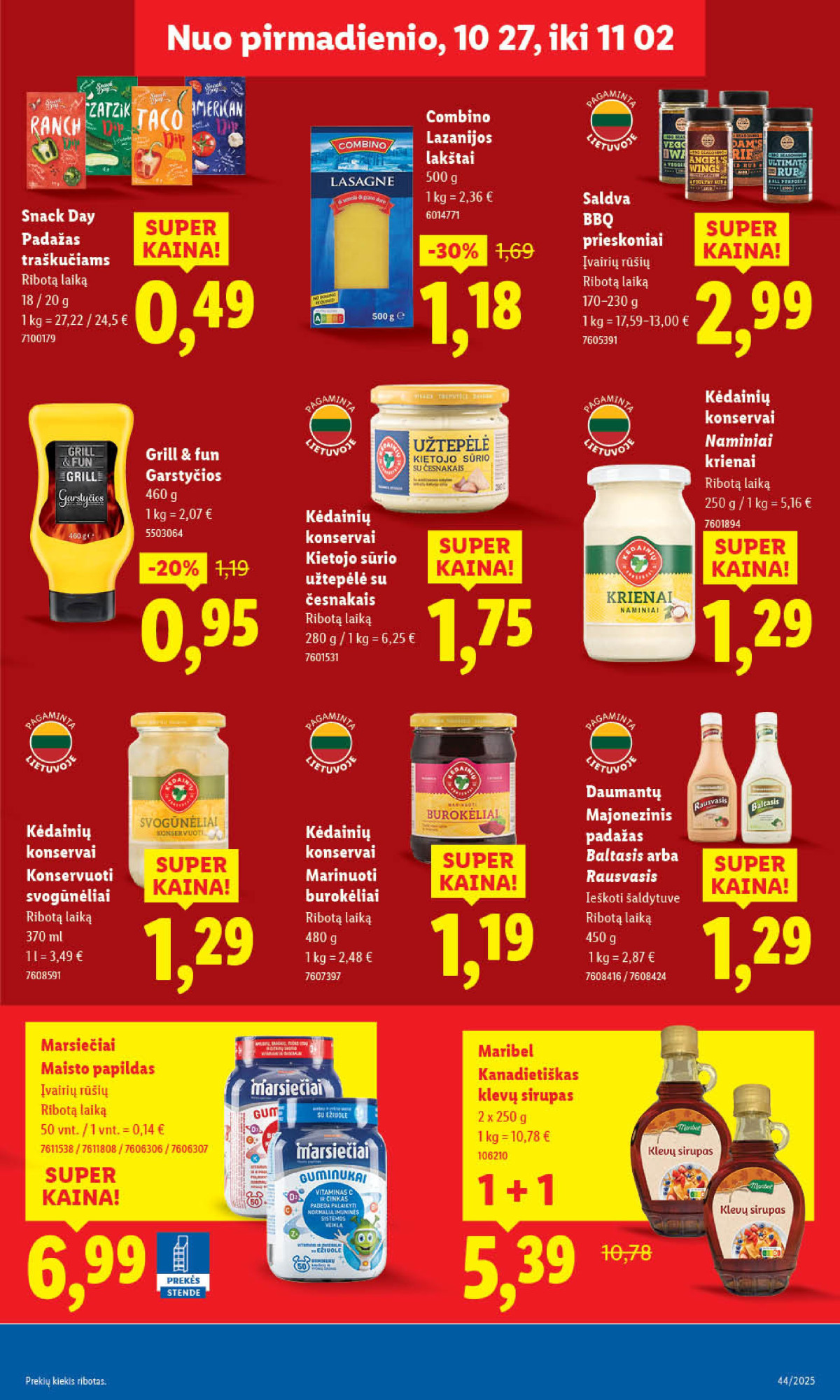 MAISTO PREKIŲ PASIŪLYMAI: Nuo spalio 27 d. page page-37.jpg