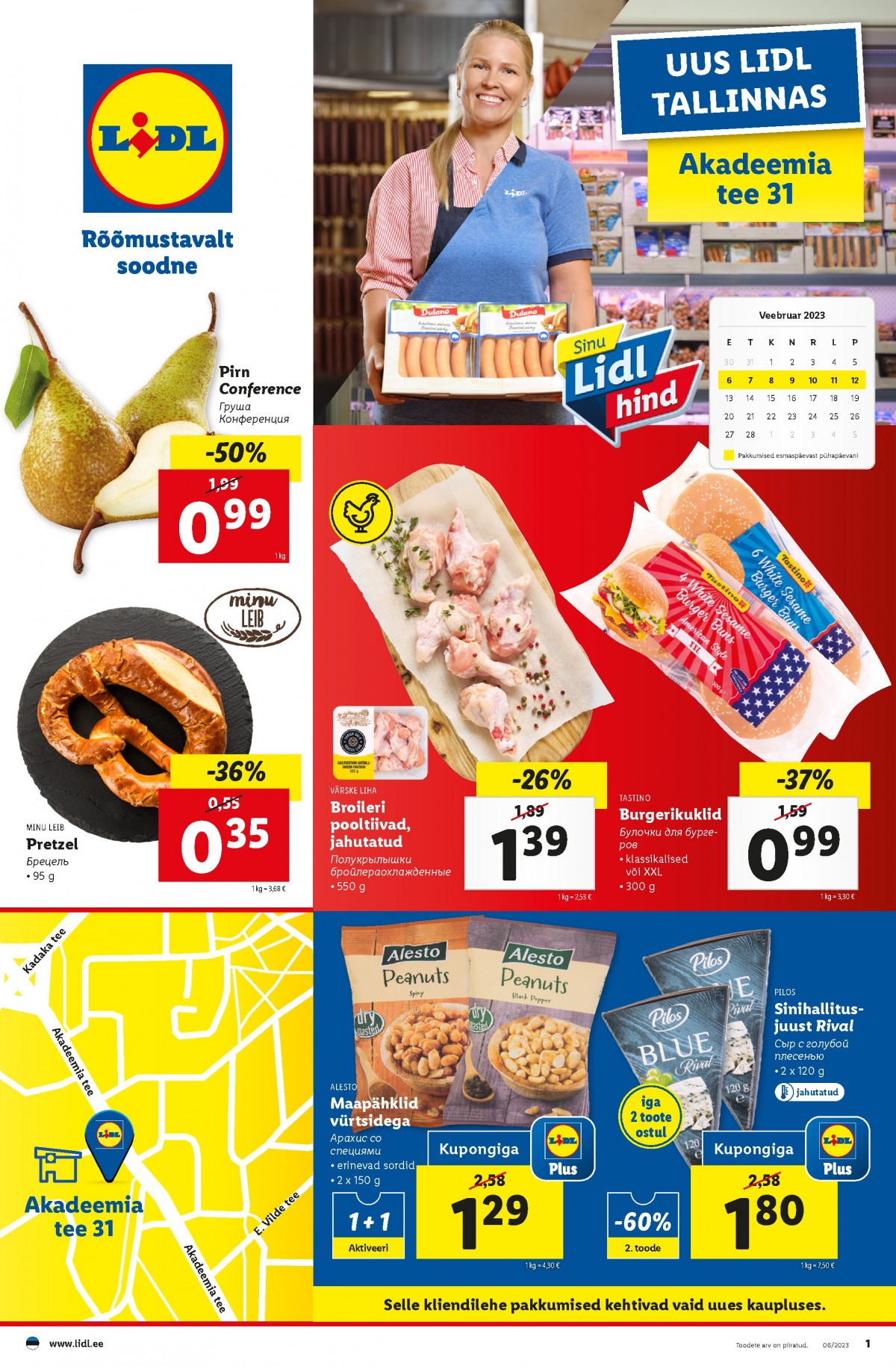 Prekybos tinklo Lidl Eesti akcijų ir nuolaidų leidinys Uus Lidl